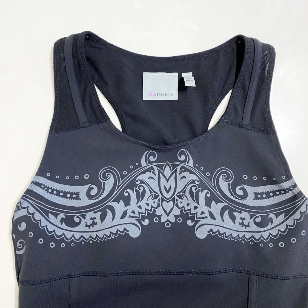Athleta Black Athletic Racerback Tank Top Size XS - Picture 4 of 5